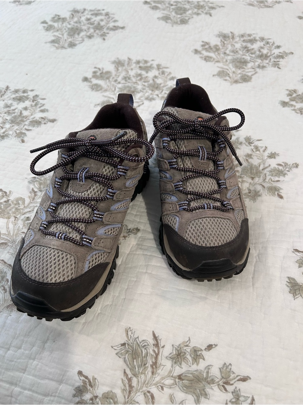 Merrell Gray and Brown Women's Trail Hiking Shoes
